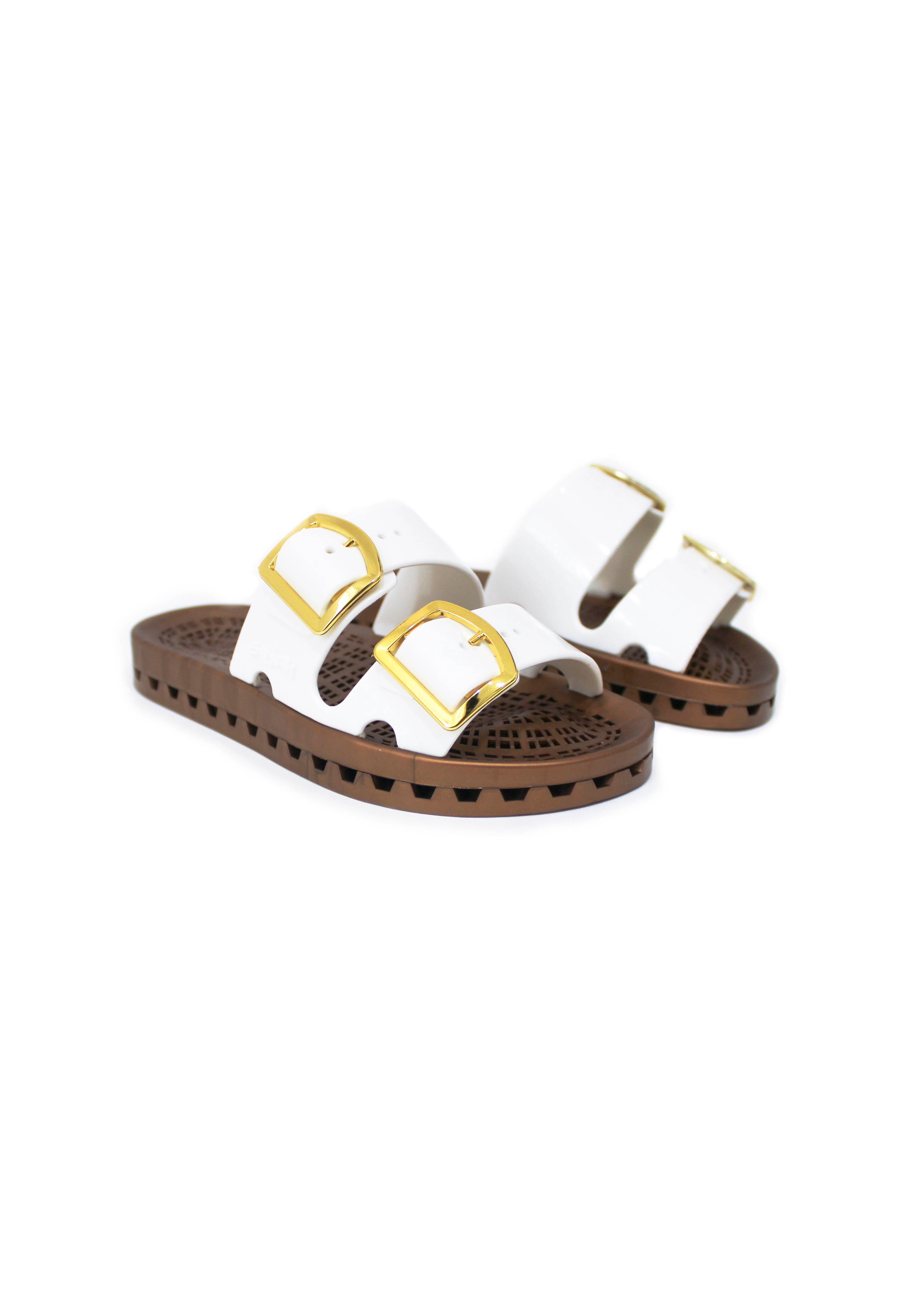 Sensi Kids Prestige Sandalo Bianco Doppia Fascia per Bambine
