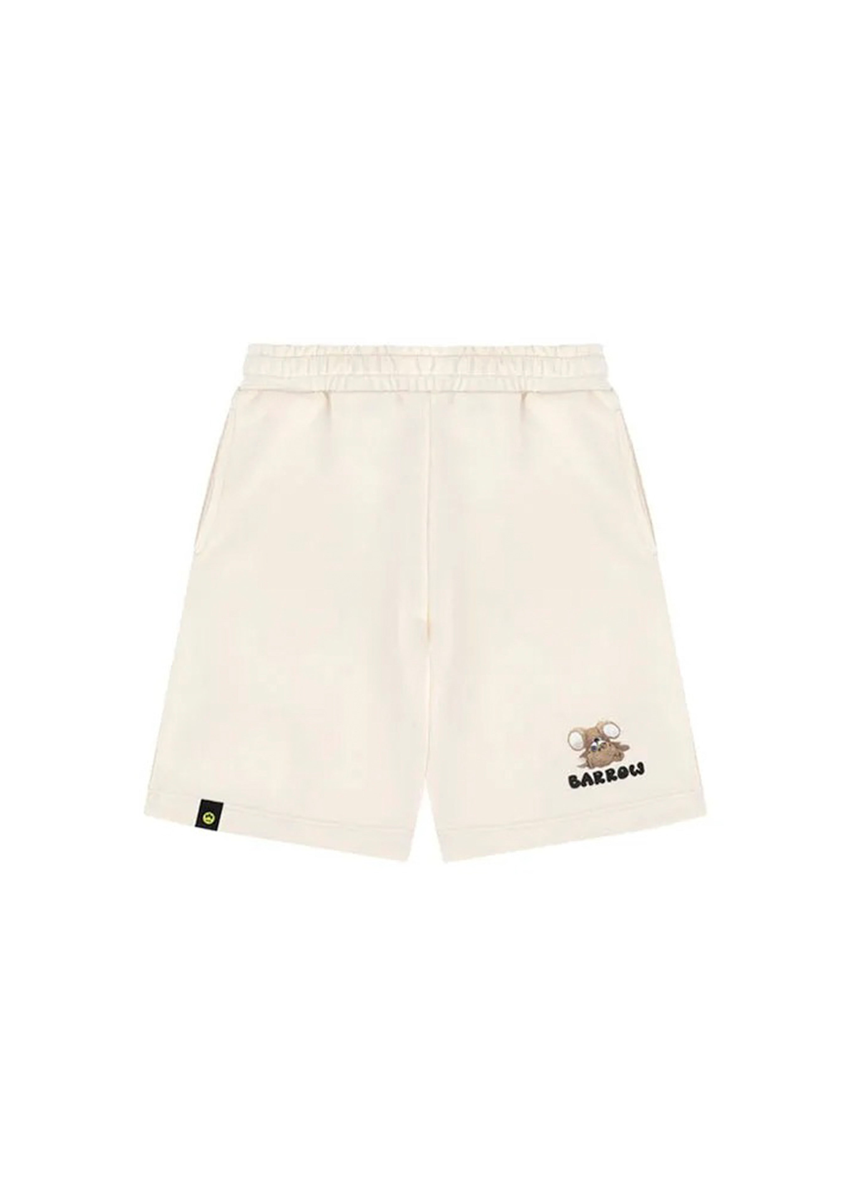 Barrow Kids Bermuda Crema con Stampa per Bambini