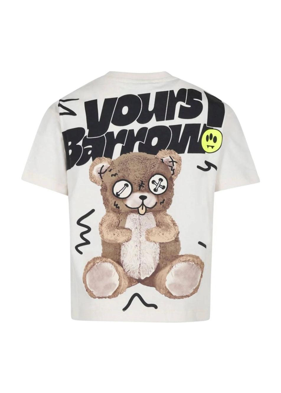 Barrow Kids T-shirt Crema con Stampa per Bambini (retro)