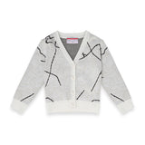 Paciotti Kids Cardigan Panna per Neonati