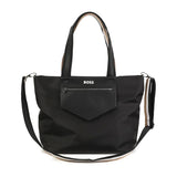 Boss Kids Borsa Mamma Nera con Fasciatoio per Neonati