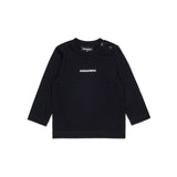 Dsquared2 Kids T-shirt Nera con Logo per Neonati