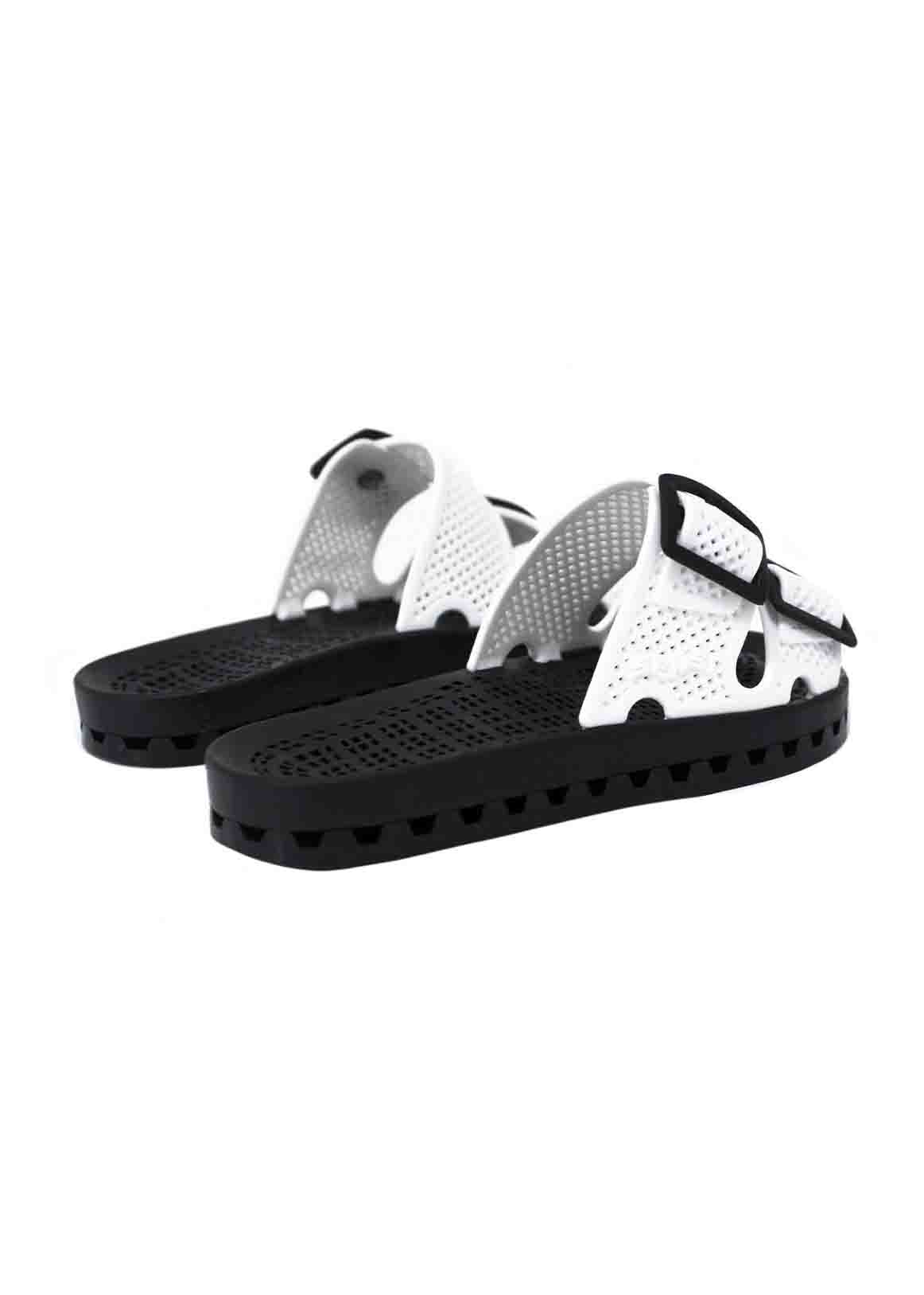 Sensi Kids Urban Sandalo Bianco Doppia Fascia per Bambine (retro)