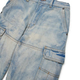 Diesel Kids Jeans relaxed bleached  D-Dave Cargo per Bambini