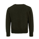 DSQUARED2 KIDS Maglione Verde in Lana con Logo a Intarsi per bambini