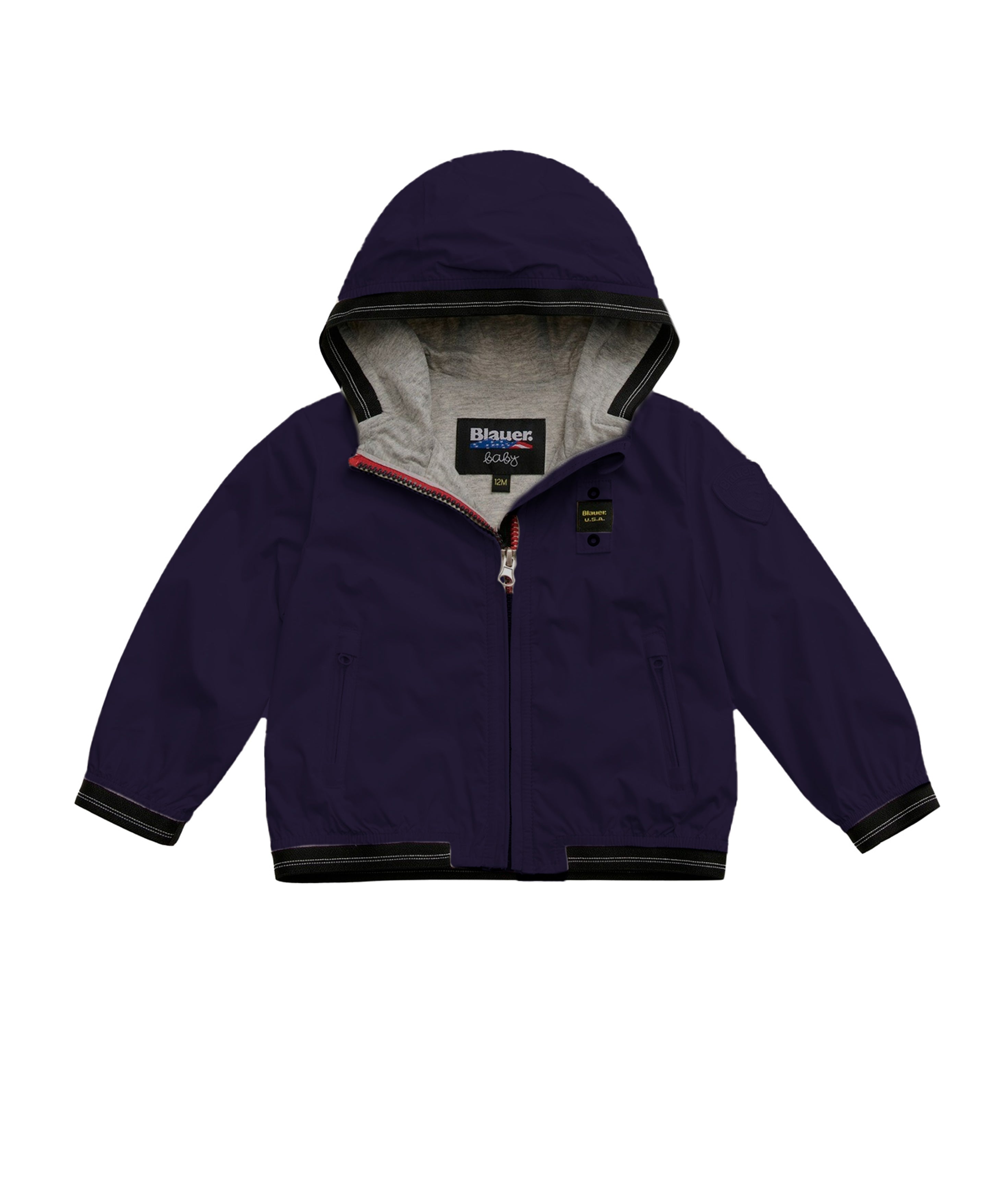 Blauer Kids Giubbino a Vento Foderato Blu per Neonati