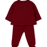 Elisabetta Franchi la Mia Bambina Completo in Felpa Cherry per Neonate