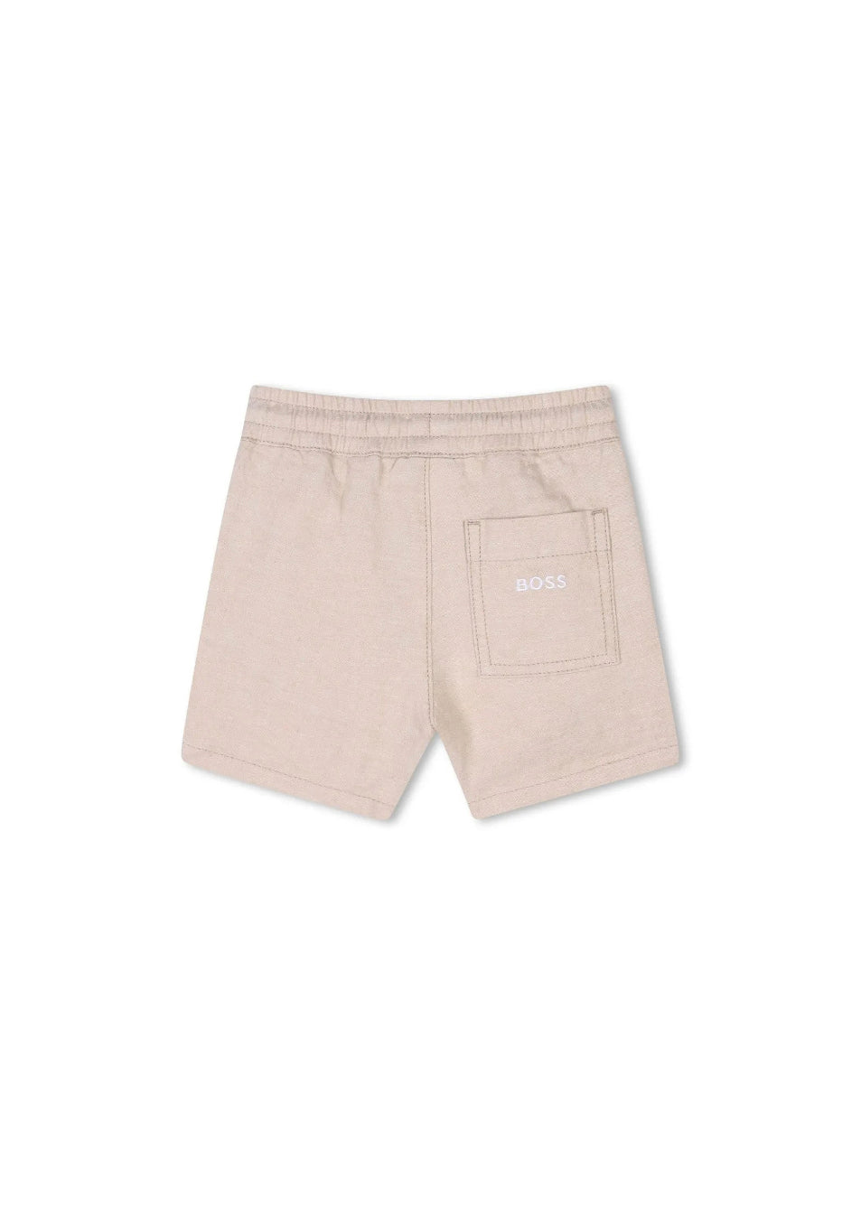 Boss Kids Shorts Clear Beige per Neonati (retro)