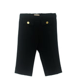 Elisabetta Franchi La Mia Bambina Pantaloni Neri con Tasche per Neonate