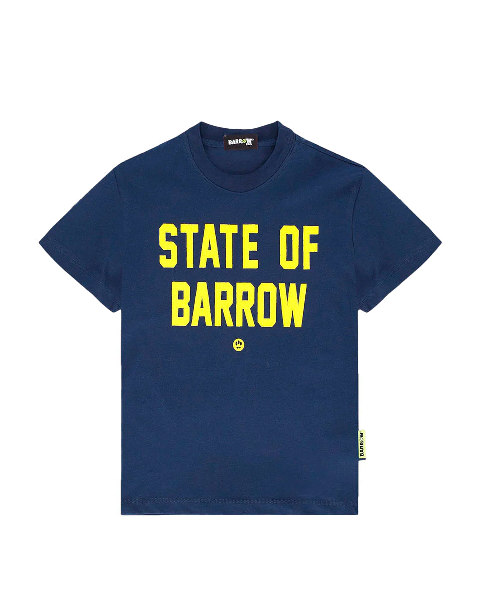 Barrow Kids T-Shirt Blu "State of Barrow" per Bambini