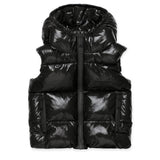 Dsquared2 Kids Giubbino Smanicato Puffer Nero per Neonati