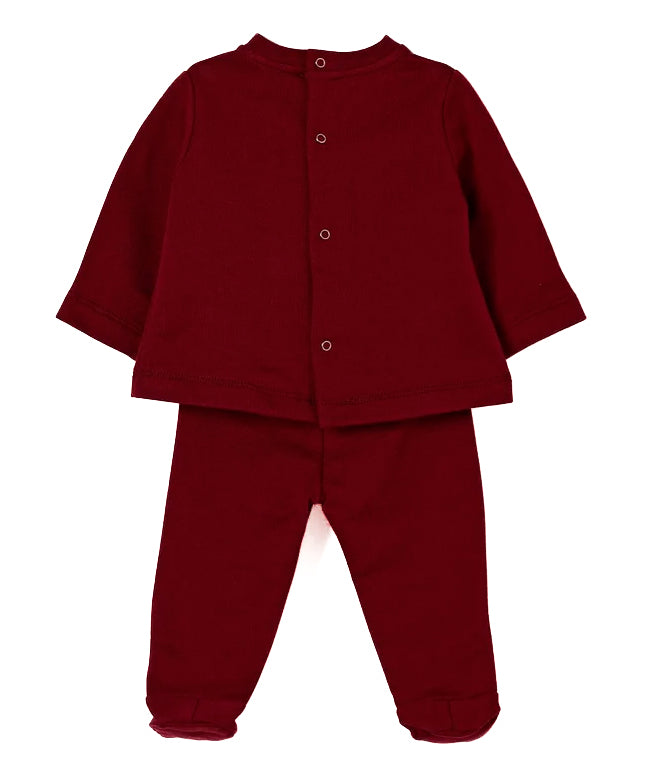 Elisabetta Franchi la Mia Bambina Completo in Felpa Cherry per Neonate