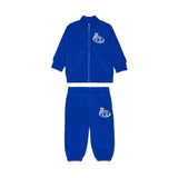 Diesel Kids Felpa con Pantaloni Blu con Oval D per NeonatI