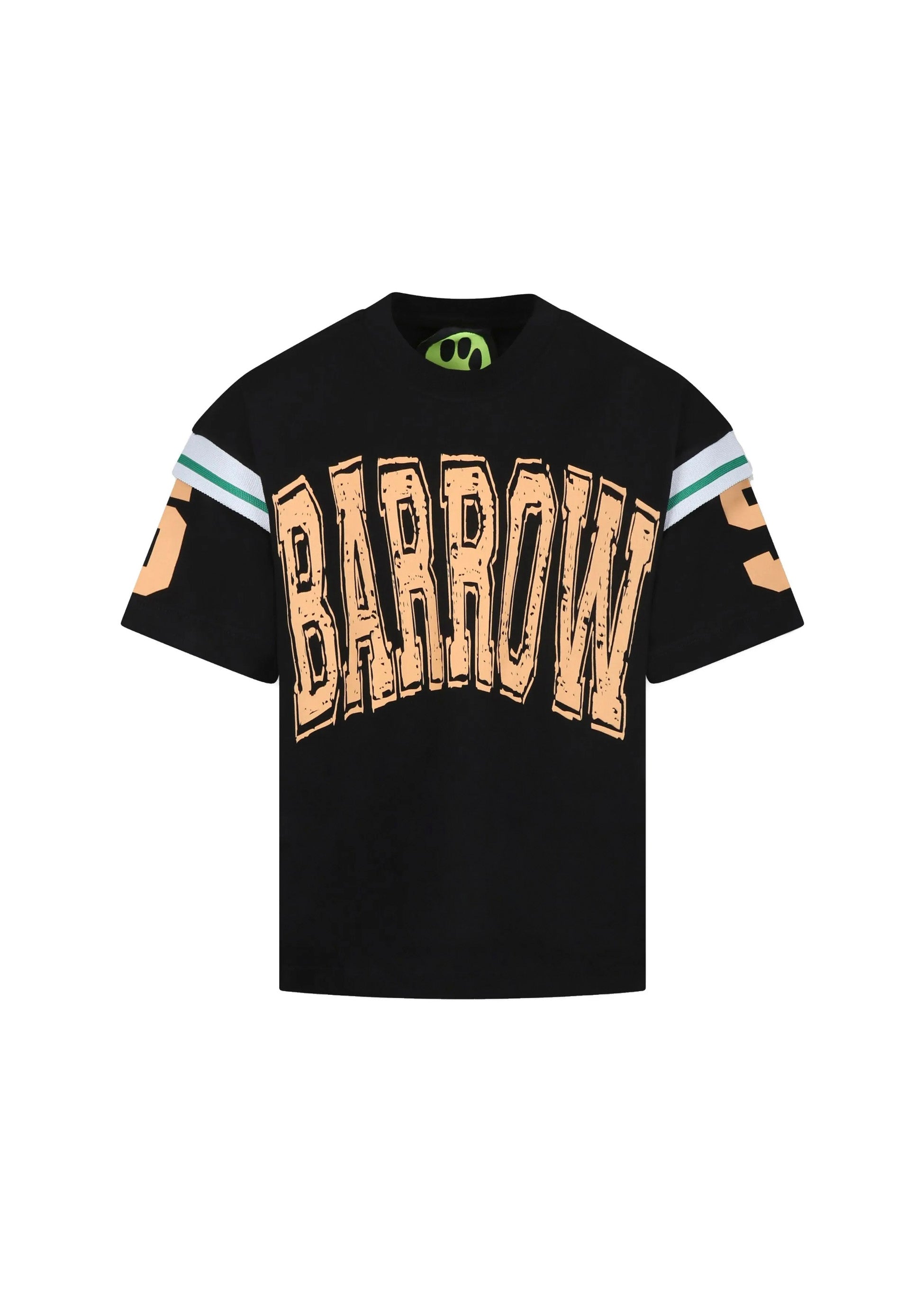 Barrow Kids T-shirt Nera con Stampa Logo per Bambini