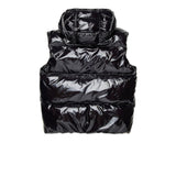 Dsquared2 Kids Giubbino Smanicato Puffer Nero con Maple Leaf per Bambini