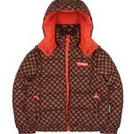 Sprayground Giubbino Puffer con Cappuccio Rimovibile e Logo Smile Retro per Bambini