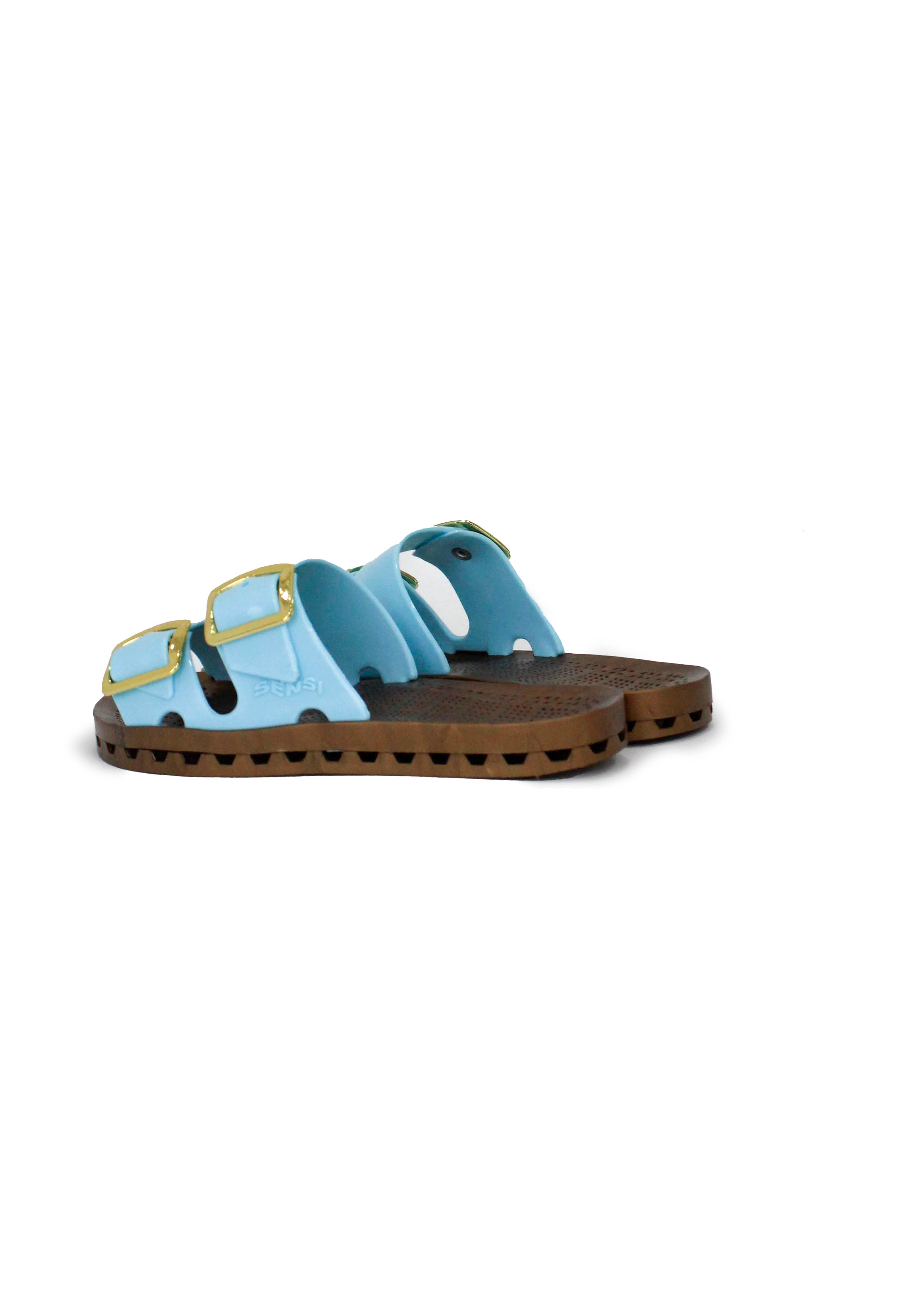 Sensi Kids Prestige Sandalo Celeste Doppia Fascia per Bambine