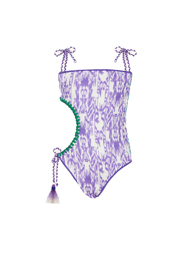 Effek Costume Monokini Fantasia Viola/Tiffany per Bambine
