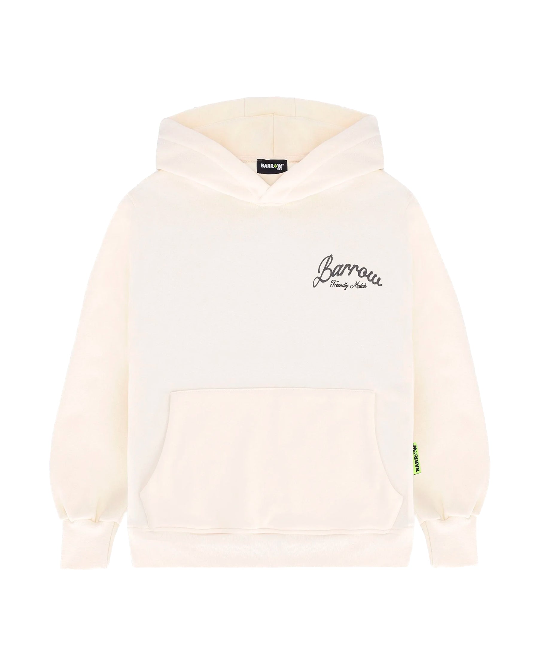 Barrow Kids Felpa Crema con Cappuccio Unisex per Bambini