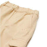 Diesel Kids Beige Cargo Pants with Logo for Babies