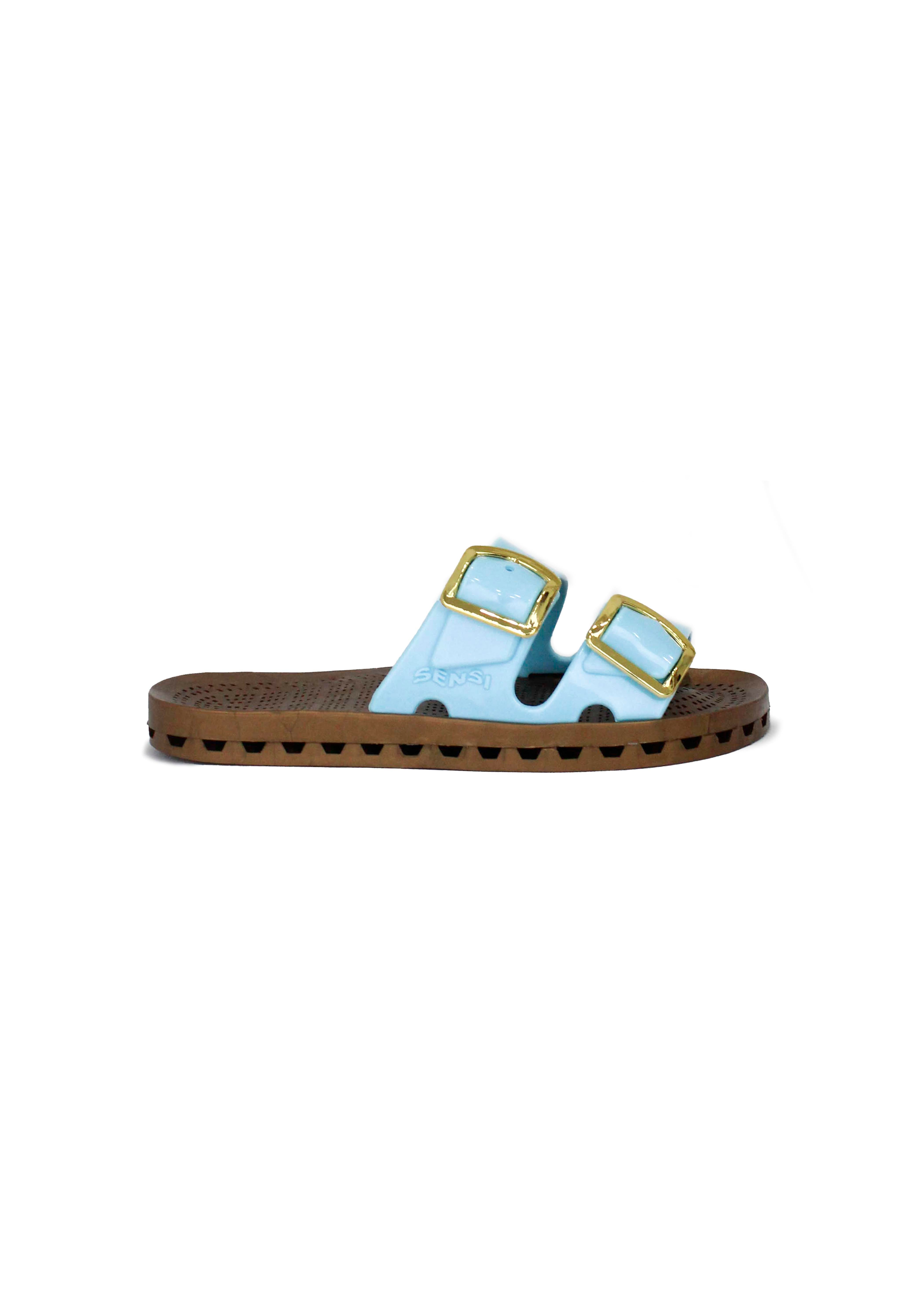 Sensi Kids Prestige Sandalo Celeste Doppia Fascia per Bambine
