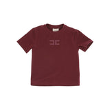 Elisabetta Franchi La Mia Bambina T-shirt Cherry con Ricamo Logo per Neonate