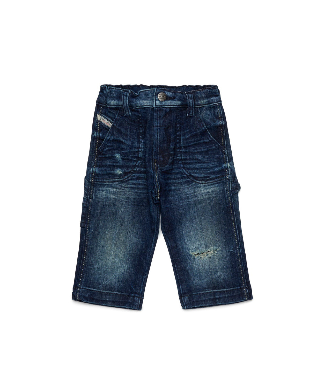 Diesel Kids Jeans Relaxed Fit Denim Scuro D-Bart-B per Neonati