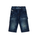 Diesel Kids Jeans Relaxed Fit Denim Scuro D-Bart-B per Neonati