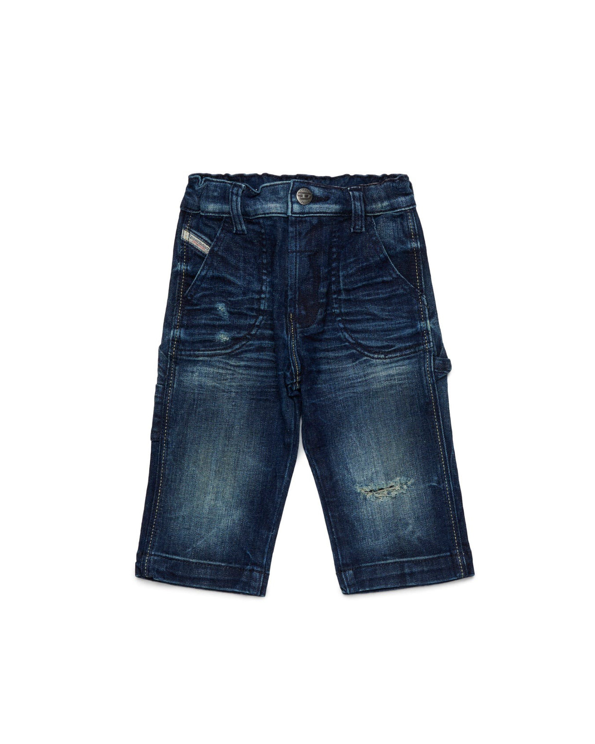Diesel Kids Jeans Relaxed Fit Denim Scuro D-Bart-B per Neonati