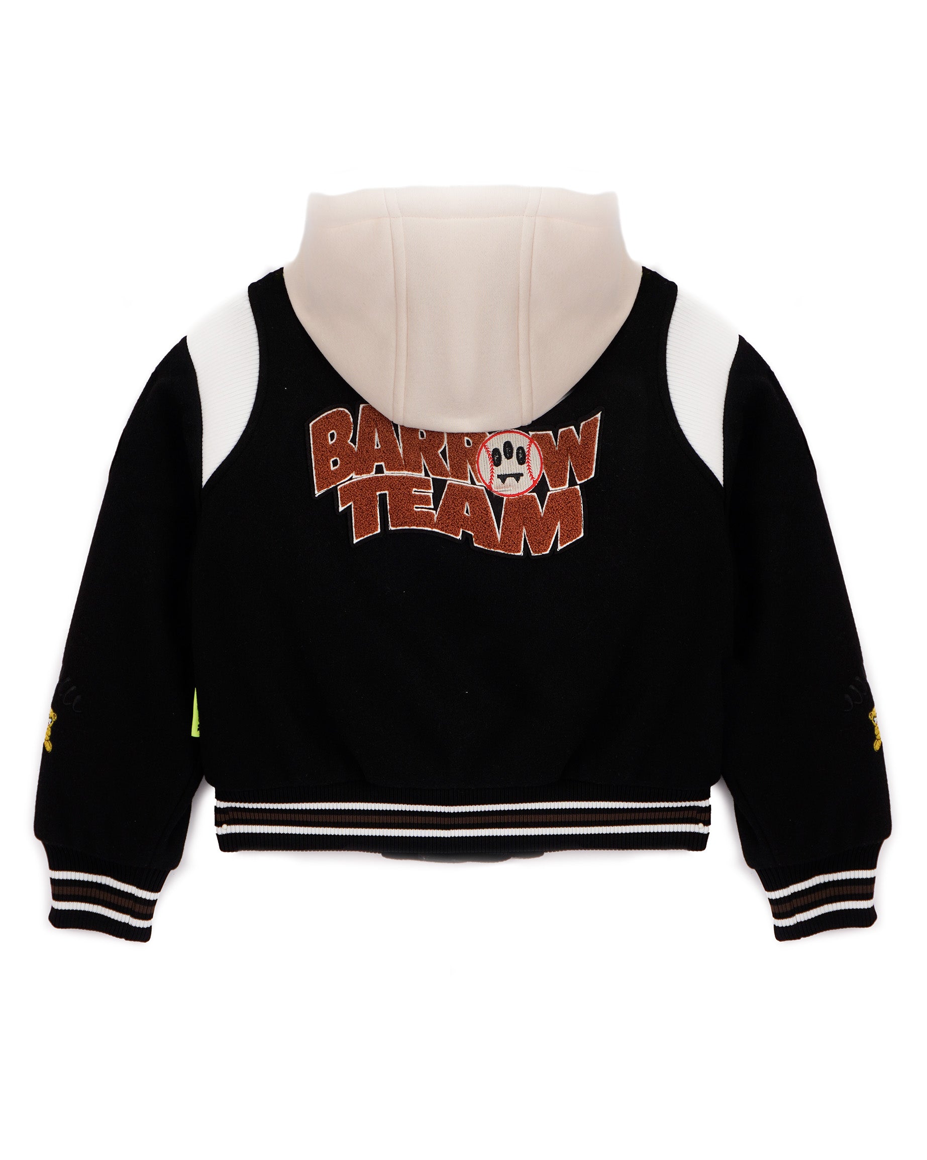 Barrow Kids Giubbino Invernale Sportivo Nero Unisex con Cappuccio per BAmbini