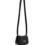 Elisabetta Franchi La Mia Bambina Borsa a Tracolla Nero con Logo Geometrica per Bambine