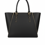 Msgm Kids Borsa Nera con Maxi Logo a Contrasto per Bambine