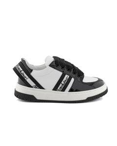 Moschino Kids Sneakers Nere Lucide per Bambini