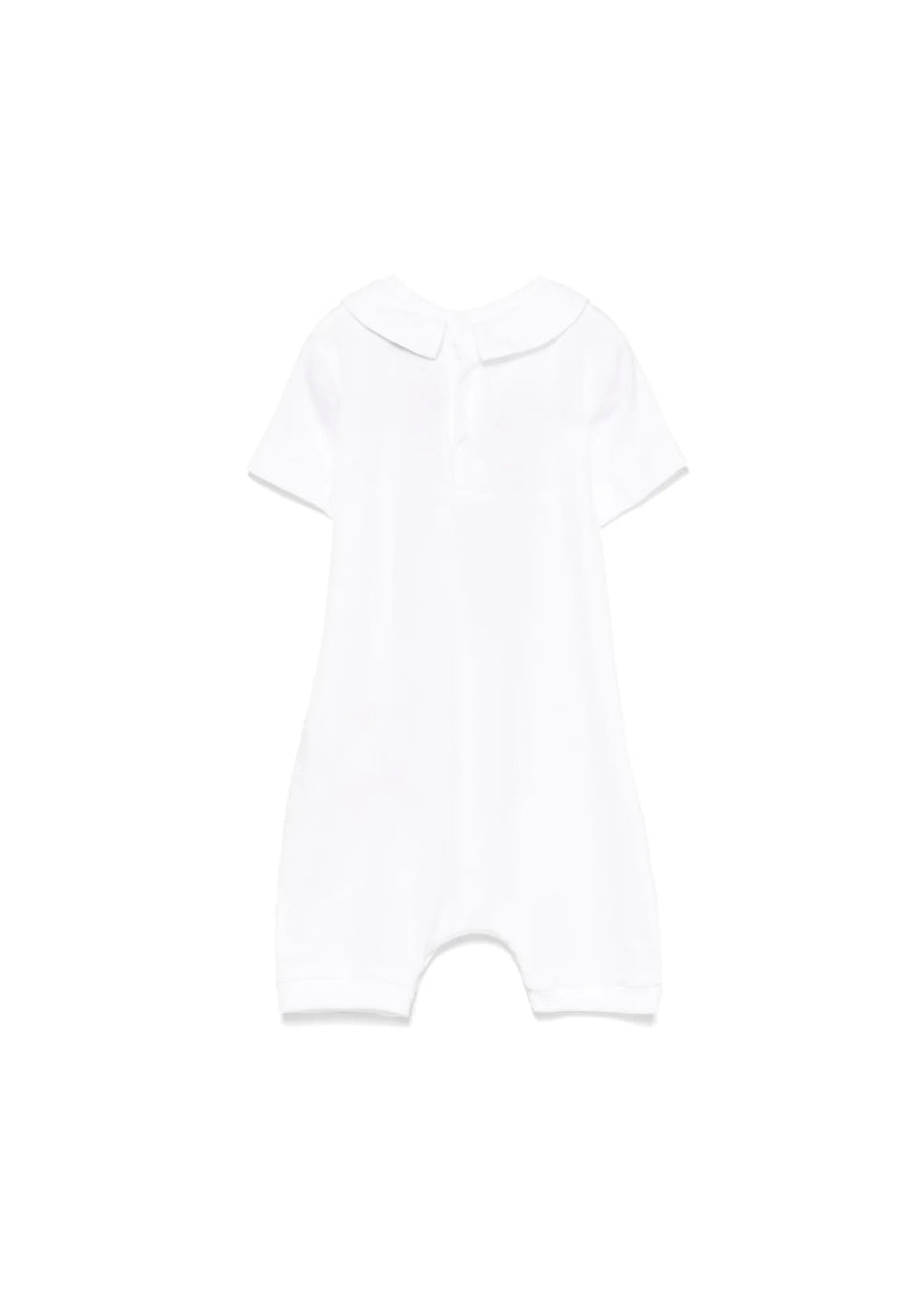 Moschino Kids Tutina Bianca con Stampa Toy per Neonati