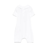 Moschino Kids Tutina Bianca con Stampa Toy per Neonati