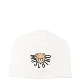 Moschino Kids Cappello Panna con Logo per Bambini