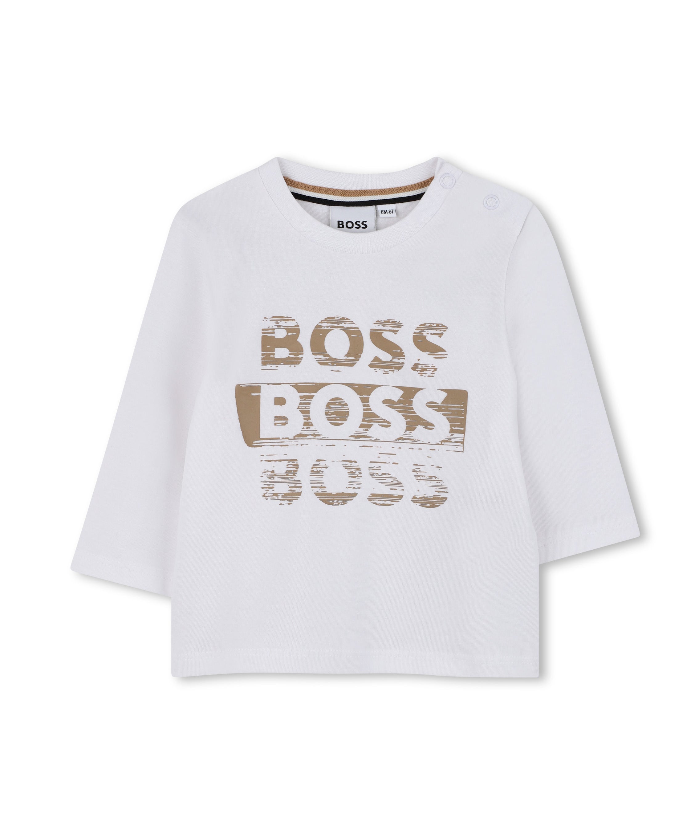 Boss Kids T-shirt M/L  Bianca per Neonati