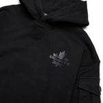 Dsquared2 Kids Felpa con Cappuccio Nera con Maple Leaf per Bambini