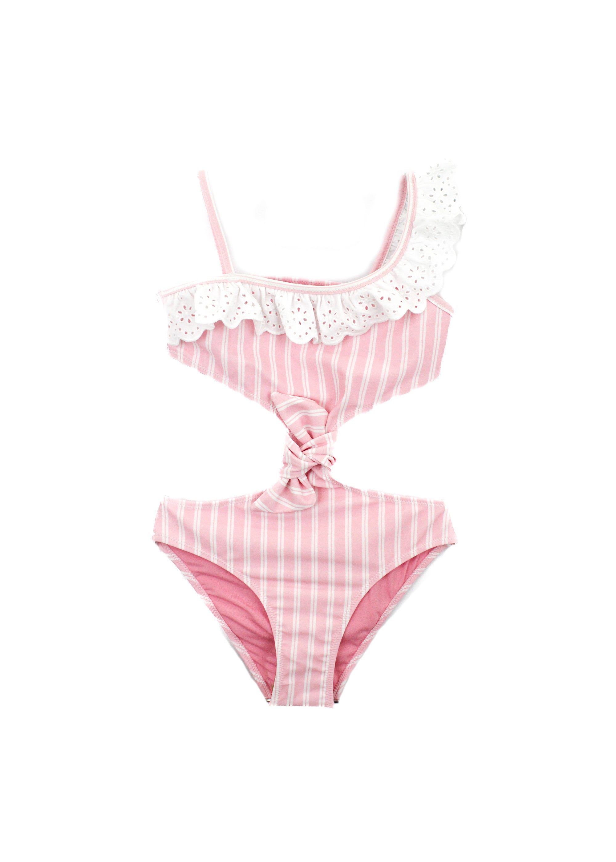 4Giveness Costume Monokini Rosa a Righe per Bambine