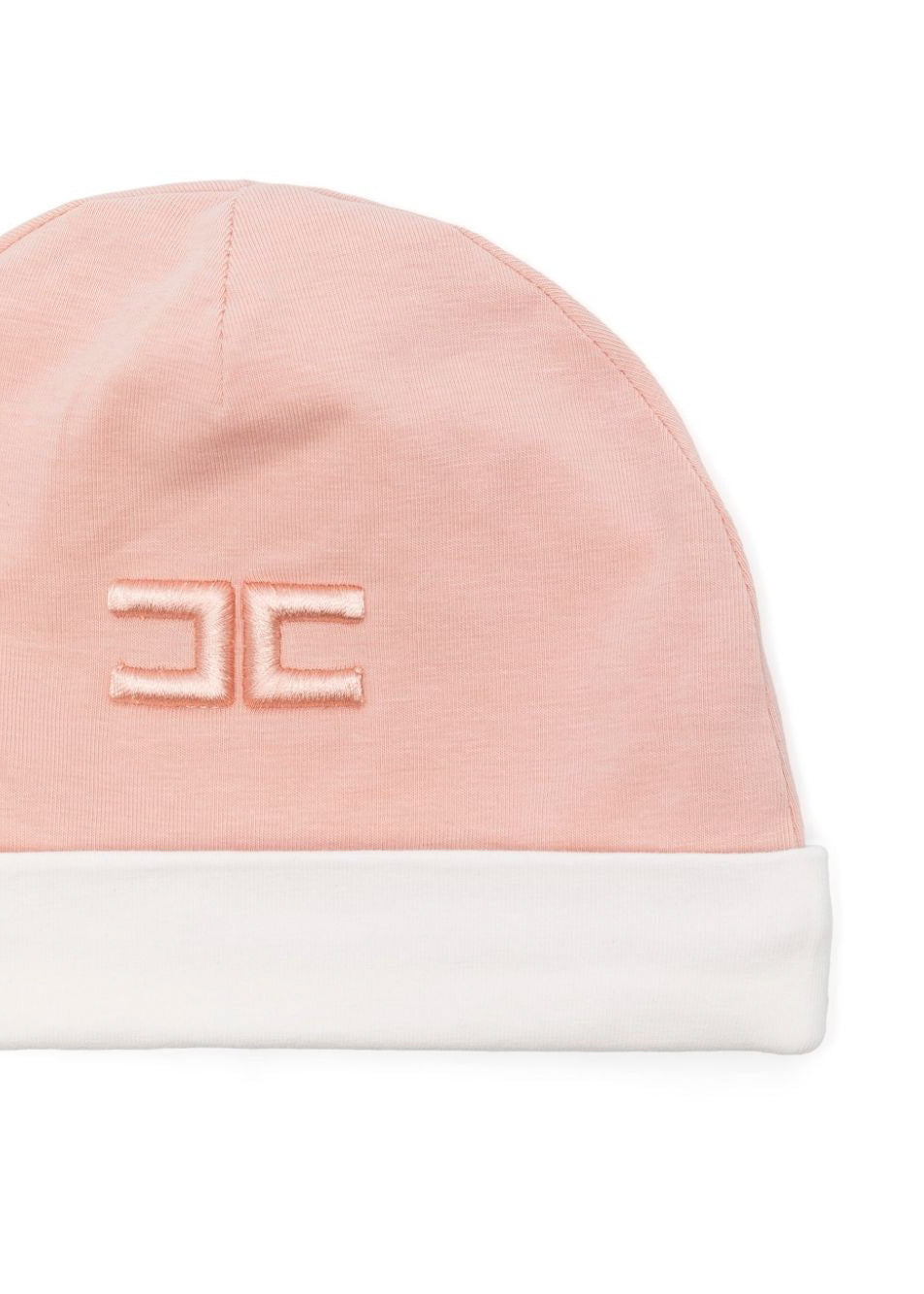 Elisabetta Franchi La Mia Bambina Cappello Rosa con Logo per Neonate
