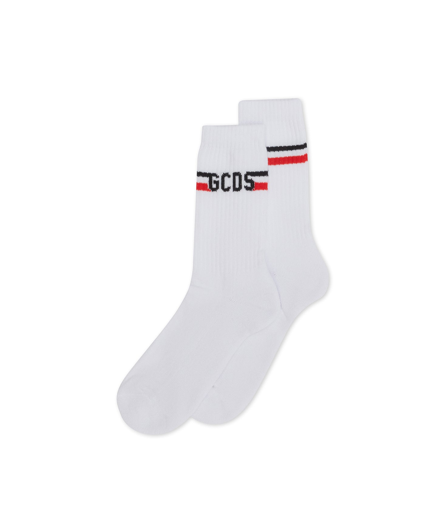 Gcds Kids Calzini Bianchi con Logo