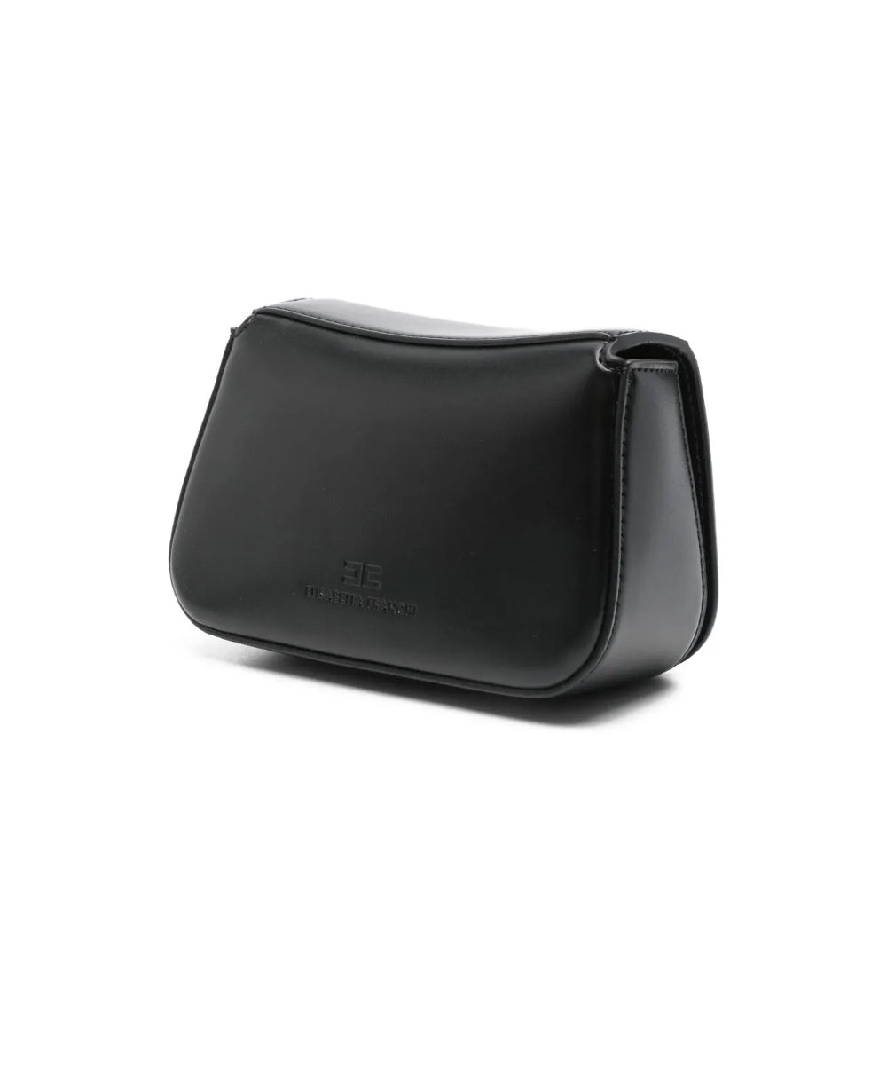 Elisabetta Franchi La Mia Bambina Borsa a Tracolla Nero con Logo per Bambine