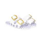 Sensi Kids Flamingo Sandalo Bianco Doppia Fascia per Bambini (fronte)