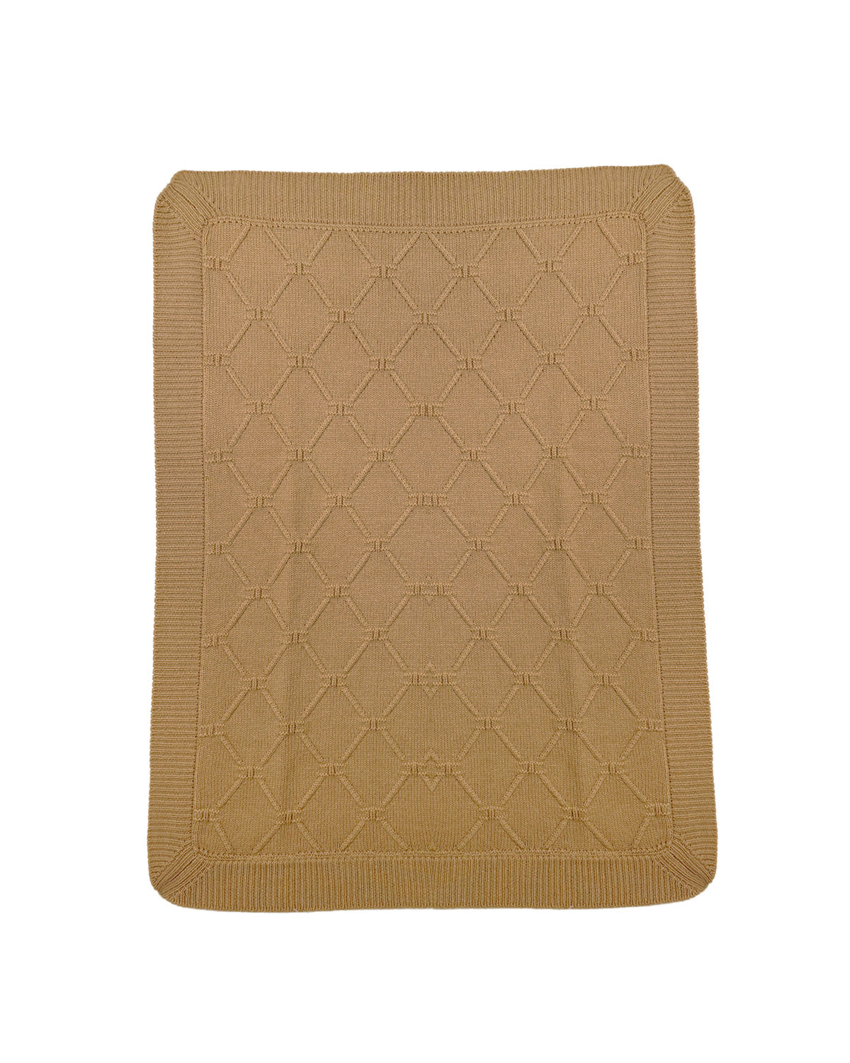 Elisabetta Franchi La Mia Bambina Coperta Miele Lana Merino per Neonate