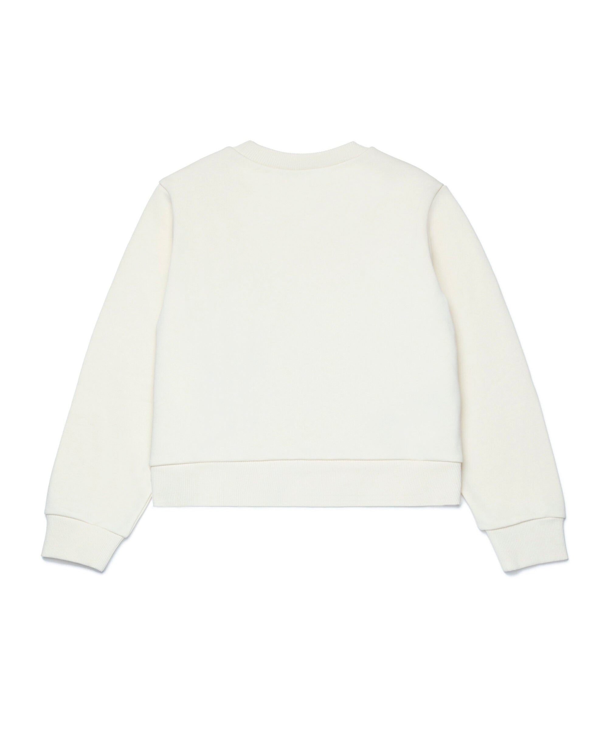 Max & Co Kids Felpa Girocollo Crema con Logo per Bambine (retro)