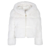 Marc Ellis Pelliccia Bianca con Cappuccio per Bambine