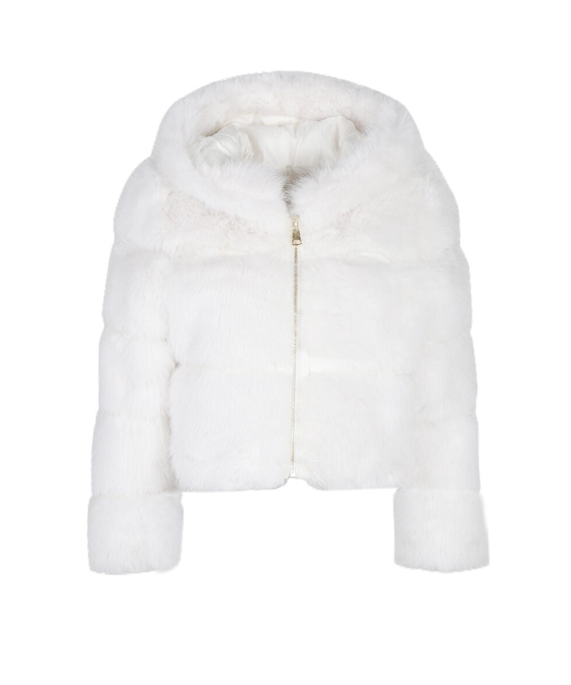 Marc Ellis Pelliccia Bianca con Cappuccio per Bambine