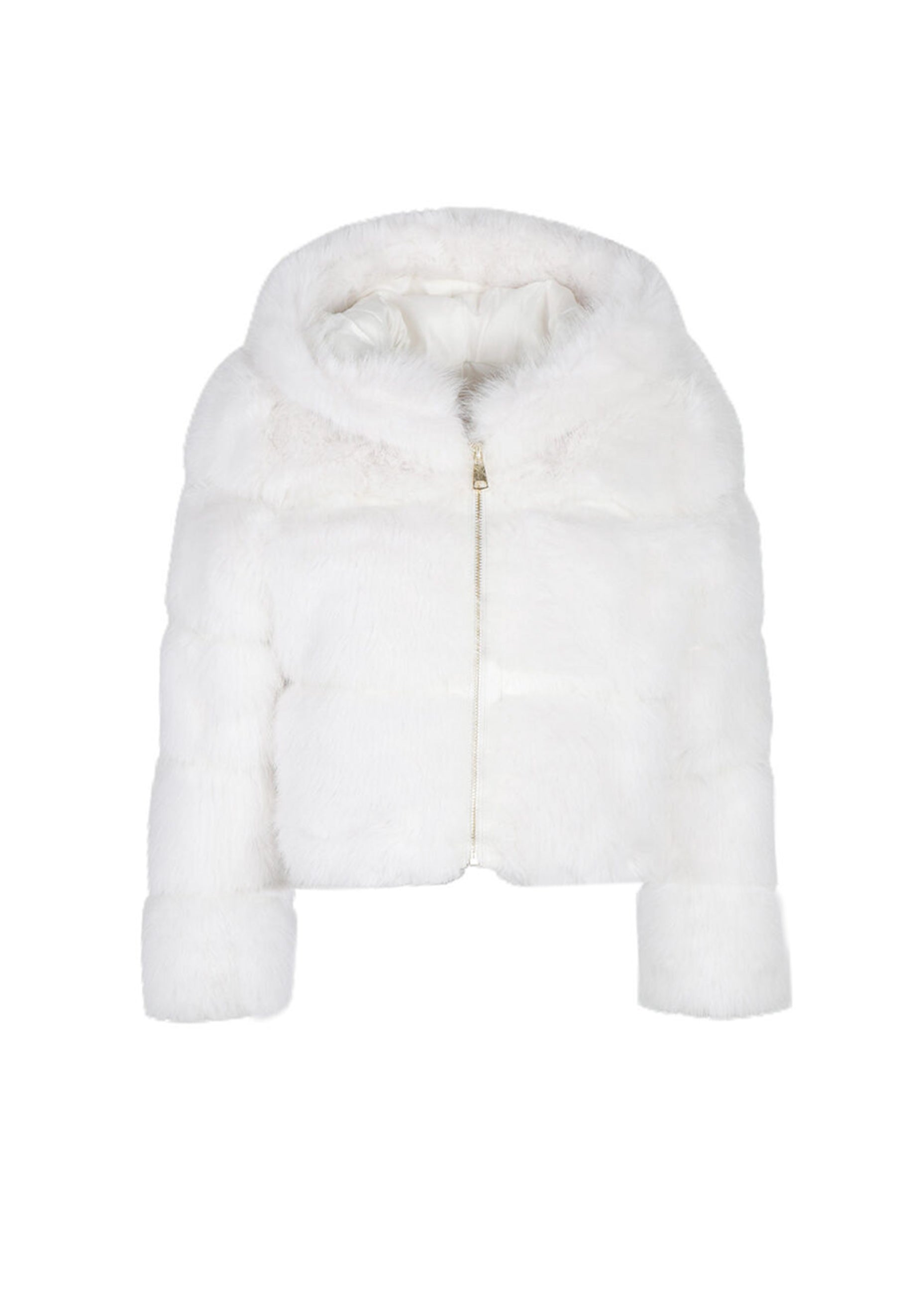 Marc Ellis Pelliccia Bianca con Cappuccio per Bambine