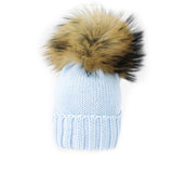 Queen Sky Wool Hat with Pom Pom