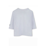 Boss Kids T-shirt Manica Lunga Celeste con Scritta per Neonati (retro)